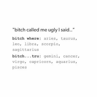 I would never say that id be like "bitch at least i dont look like you"...... #Aquarius About Aquarius, Funny Zodiac, About Zodiac Signs, Libra Zodiac Facts, Infp Personality, My Zodiac Sign, Zodiac Leo, Aquarius Facts, Zodiac Signs Funny