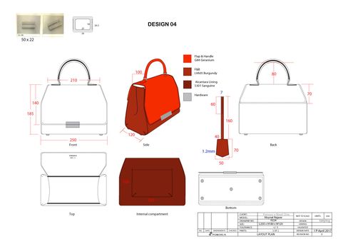 Handbag Technical Drawing, Technical Drawing Bag, Bag Technical Drawing, Leather Patterns Templates, Diy Bags Jeans, Diy Bags No Sew, Diy Leather Working, Minimal Bags, Classy Purses