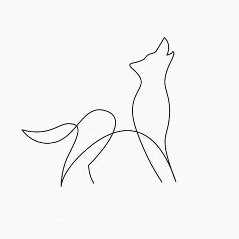 Small Husky Tattoo, How To Draw A Wolf, Husky Line Art, Wolf Outline, Coyote Tattoo, Husky Tattoo, Cats Tattoo, Tattoo Wolf, Super Tattoo