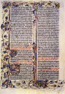 Gutenberg Bible 1460s Incunable (Ms. 15) Lambeth Palace Library, London Palace Library, Deuterocanonical Books, Gutenberg Bible, I Love You Words, Johannes Gutenberg, Web Gallery, European Paintings, A Level Art, Illuminated Manuscript