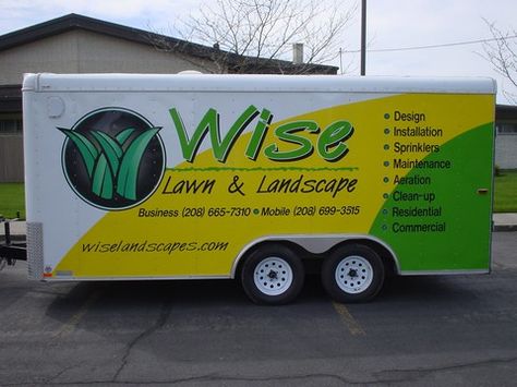 Landscaping Trailer, Trailer Logo, Landscape Trailers, Enclosed Trailer, Aerate Lawn, Enclosed Trailers, I Am Looking, Landscaping Ideas, Tractor