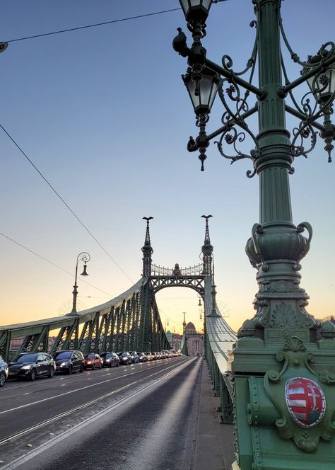 Hungarian Aesthetic, Budapest Bridge, Hungary Aesthetic, Budapest Aesthetic, City Wallpapers, Liberty Bridge, Budapest Travel, City Wallpaper, Budapest Hungary