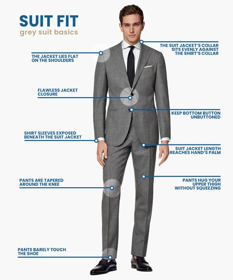 how should a grey suit fit Grey Suit And Brown Shoes, Grey Blazer Black Pants, Charcoal Black Suit, Grey Suit Brown Shoes, Black Pants Outfits, Grey Suit Styling, Brown Shoes Outfit, Shoes Outfit Ideas, Suits Business