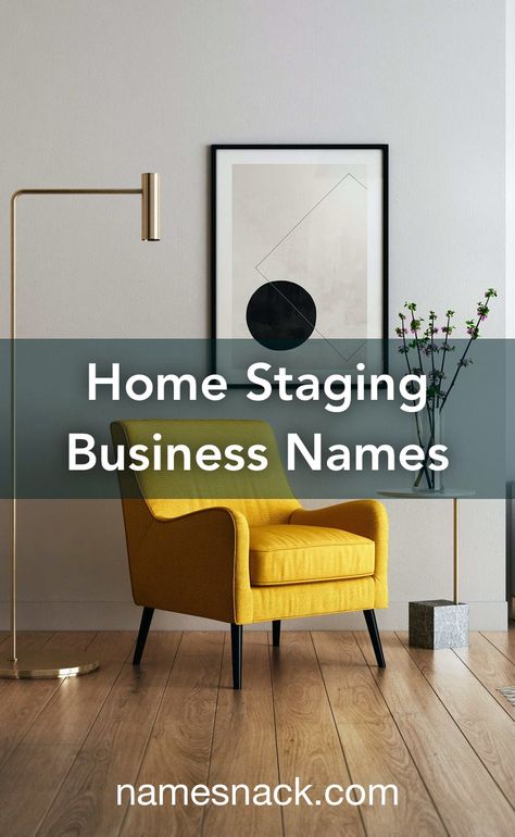 Home Staging Business Names, Home Decor Business Names Ideas, Interior Design Business Names, Staging Company, House Flipping Business, Home Staging Business, Staging Business, Shop Name Ideas, Free Logos