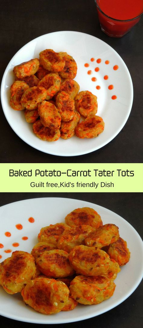 Blw Tater Tots, Sweet Potato Tots Blw, Broccoli Potato Carrot Tots For Baby, Carrot Tots, Potato Recipe For Toddler, Liver Foods, Daycare Meals, Sweet Potato Tots, Baby Carrot Recipes