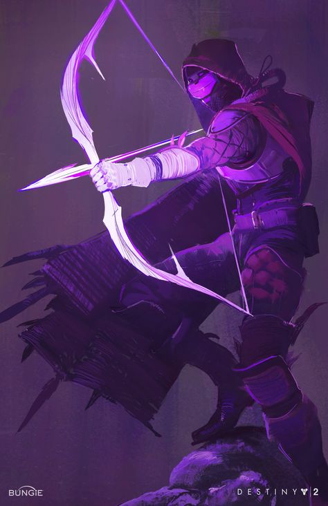 Here are some early concepts for Destiny 2 Warlocks. The goal was to fine tune and strengthen the existing archetypes within each class. Playing on the emotional fantasy we were after from the beginning, but also reacting to what resonated with players. Destiny Hunter, Destiny Bungie, Destiny Game, Concept Art World, 다크 판타지, Destiny 2, Bow And Arrow, Mega Man, Manga Illustration