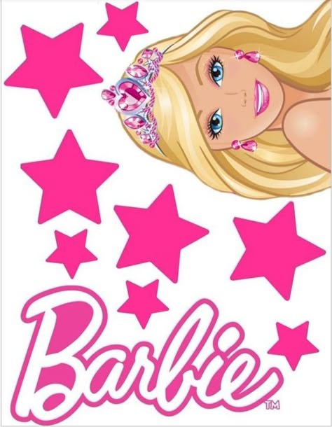 Barbie Toppers Printable, Barbie Printables Cake Topper, Barbie Movie Cake, Barbie Cake Topper Printable, Barbie Topper, Barbie Cake Topper, Barbie Cake Designs, Topper Barbie, Hollywood Barbie