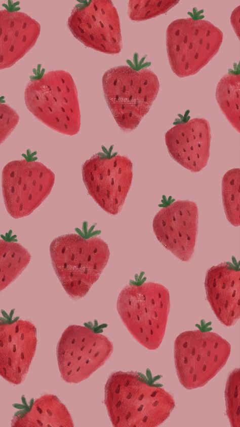 Spiritual Summer, Phone Wallpaper Lockscreen, Wallpaper Procreate, Strawberry Background, Paper Background Design, Art Spiritual, Procreate Art, Cute Fall Wallpaper, Iphone Homescreen Wallpaper