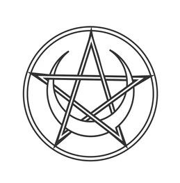 𓆩ig @/zqvtx𓆪 Wiccan Images, Pentacle Tattoo, Pentacle Art, Wicca Tattoo, Pentagram Tattoo, Wiccan Tattoos, Moon Pentacle, Hand Tattoos For Guys, Witch Art