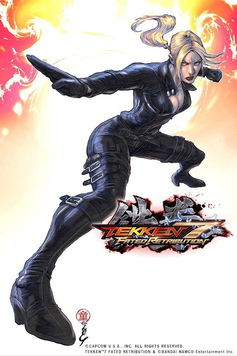 Nina Williams Tekken, Nina Williams, Street Fighter Art, Action Poses, Street Fighter, Game Character, Character Concept, Master Chief, Game Art