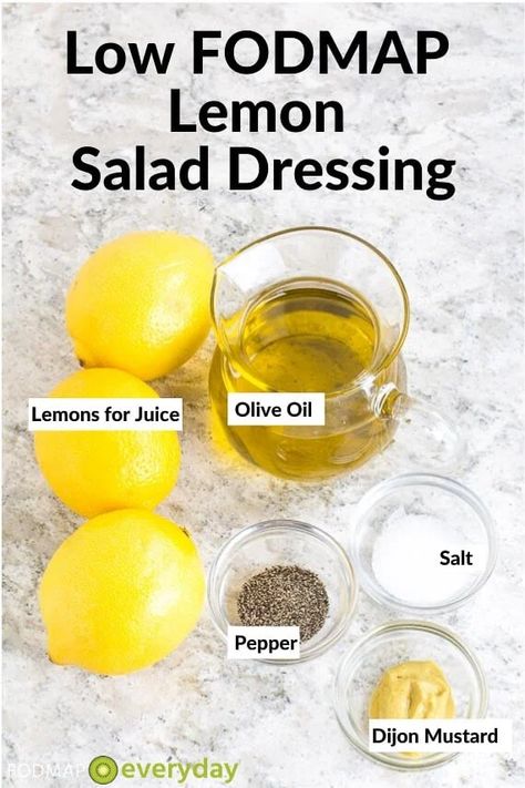 Lemon Salad Dressing, Lemon Salad Dressings, Fodmap Recipes Dinner, Low Fodmap Recipes Dinner, Low Fodmap Diet Recipes, Lemon Salad, Ibs Diet, Fodmap Diet Recipes, Ibs Recipes