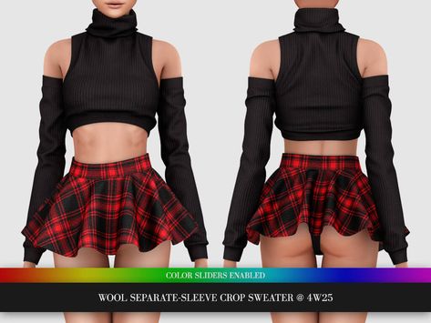 Sims 4 Cc Goth, Sleeve Crop Sweater, Sims 4 Piercings, Sims 4 Traits, The Sims 4 Skin, Sims 4 Anime, Pelo Sims, The Sims 4 Packs, Sims 4 Body Mods