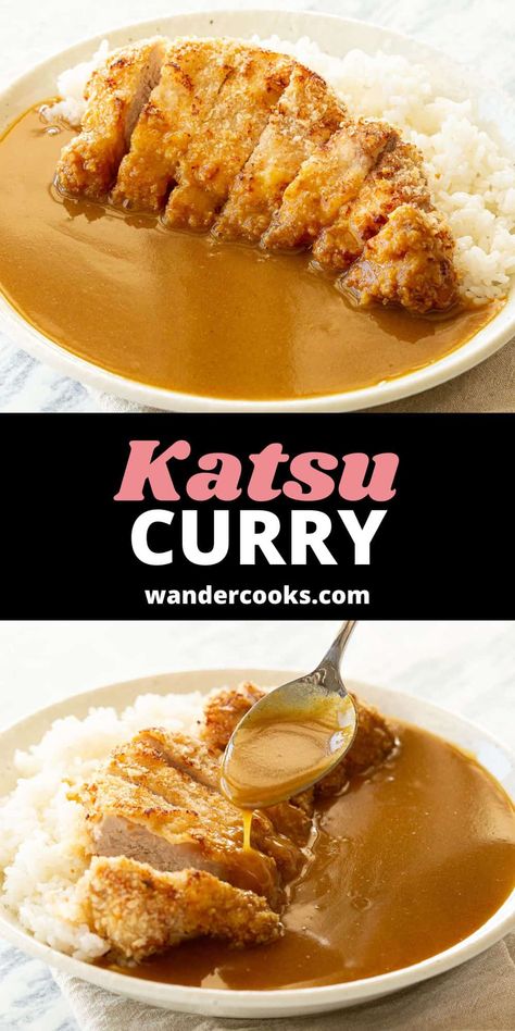 Pork Curry Japanese, Japanese Curry Sauce, Japanese Katsu Curry, Katsu Curry Recipe, Japanese Katsu, Japanese Curry Rice, Katsu Curry Recipes, Chicken Katsu Curry, Katsu Curry