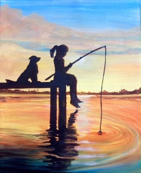 Marker Artwork, Fisherman Art, Wine And Paint Night, Ship Silhouette, Stone Pictures Pebble Art, Fishing Art, Silhouette Pictures, Wine And Canvas, Silhouette Painting