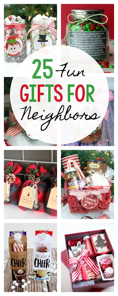 25 Fun Gifts for Neighbors and Friends this Christmas Diy Gifts For Christmas, Gifts For Neighbors, Christmas Neighbor, Neighbor Christmas Gifts, Cheap Christmas Gifts, Creative Diy Gifts, Cheap Christmas, Navidad Diy, Neighbor Gifts