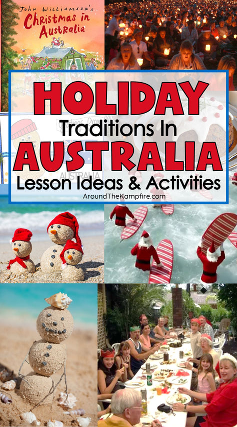 Christmas in Australia activities, books, and crafts for kids Surfing Santa Craft, Australia Christmas Decorations, Australia Christmas Craft, Christmas Around The World Australia, Christmas In Australia For Kids, Australian Christmas Crafts For Kids, Christmas In Australia Craft, Australia Christmas Crafts For Kids, Australian Christmas Craft