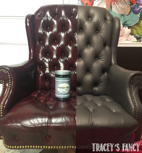 How to Paint a Leather Chair Paint Leather Couch, Painting Upholstered Furniture, Grey Leather Chair, Paint Upholstery, Paint Leather, Chair Makeover, Leather Paint, Leather Office Chair, Leather Couch