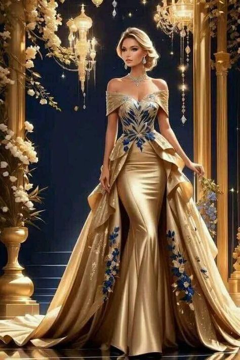 Gala Dress, Princess Ball Gowns, Fantasy Gowns, فستان سهرة, Fashion Inspiration Design, Fantasy Dress, Gala Dresses, Horizontal Stripes, Glamour Fashion