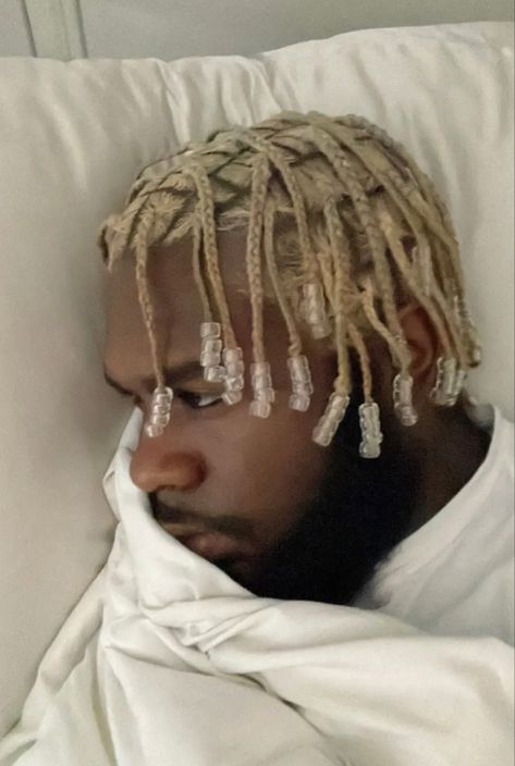 Blonde Cornrows Men, Bleached Braids Men, Platinum Blonde Locs Men, Blonde Braids Men, Bleached Locs Men, Platinum Blonde Hair Black Man, Black Men Blonde Hair, Bleached Hair Men Black, Blonde Hair Black Men