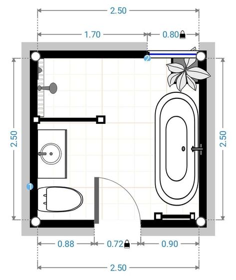 Stunning Small Bathroom Design On A Budget In Sydney - Highgrove Bathrooms Small Bathroom Layout Floor Plans, Bathroom Design On A Budget, Small Bathroom With Bath, Tiny Bathroom Layout, Bathroom With Shower And Bath, Bathroom Floorplan, Bathroom Floor Plan, Main Bathroom Ideas, Design On A Budget