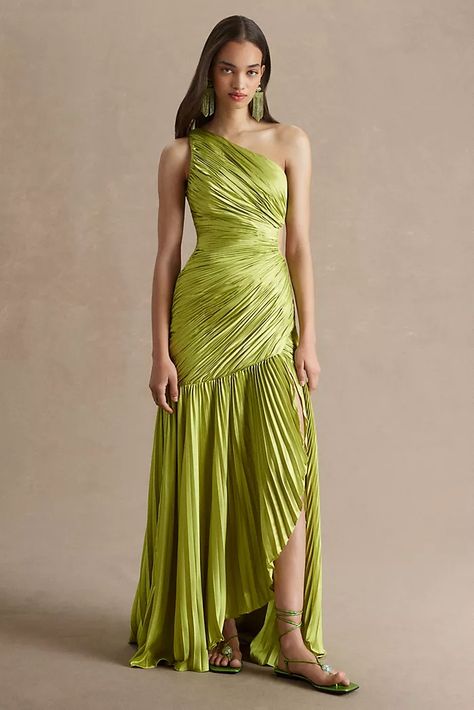 Bridesmaid Dresses and Gowns | Anthropologie All Green Outfit, Forest Green Bridesmaid Dresses, Nola Wedding, Cutout Gown, Elegance Wedding, Maid Of Honour Dresses, Anthropologie Wedding, Affordable Bridesmaid Dresses, Georgette Dress