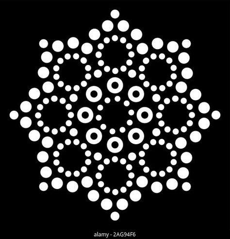 Mandala Australian dot paiting vector design, retro Aborigina decorative pattern, Australian mosaic art Dot Pattern Vector, Dots Painting, Mandala Dotting, Dotted Drawings, Aboriginal Painting, Acrylic Pouring Techniques, Mandala Stencils, Mandala Vector, Mandala Design Pattern