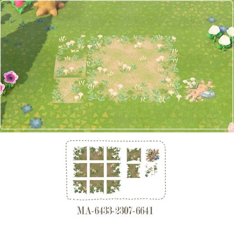 Mushroom fall spring summer path Acnh Mushroom, Aztec Temple, Cottagecore Animal Crossing, Natural Path, Motif Acnl, Acnh Cottagecore, Natures Path, Path Design, Spring City