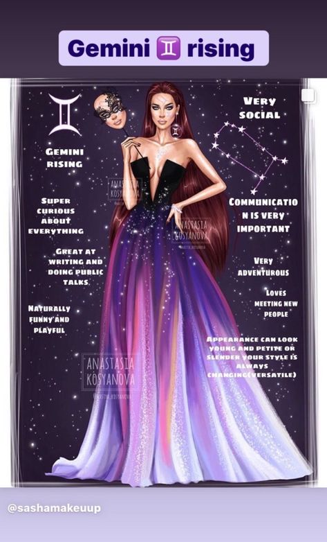 Gemini Dress, Gemini Rising Fashion, Zodiac Dresses, Gemini Rising Style, Zodiac Signs As Dresses, Gemini Rising Appearance, Gemini Ascendant, Gemini Rising, Astrology Virgo