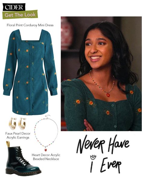 get the look.... literally. Cider spotted in the new season of Never Have I Ever 👏 #shopcider Devis Outfits Never Have I Ever, Shop Cider Outfits, Cider Clothing Outfits, Cider Outfit Ideas, Never Have I Ever Outfits, Cider Fashion, Cider Clothes, Cider Outfits, Cider Dress