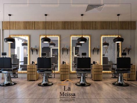 Men Saloon Decor Interior Design, Ladies Saloon Interior, Ladies Salon Interior Design, Unisex Salon Interior Design, Saloon Decor Interior Design, Barbershop Design Interior, Parlour Design, Saloon Decor, Barber Shop Interior