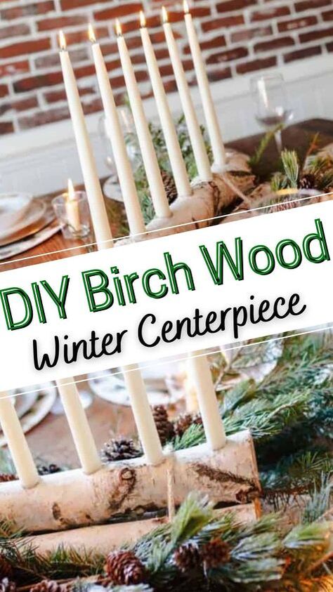 Birchwood Christmas Decor, Woodland Tablescape, French Country Cottage Christmas, Diy Christmas Centerpieces, Hosting Ideas, American Farmhouse Style, Winter Centerpieces, Wood Centerpieces, Easy Budget