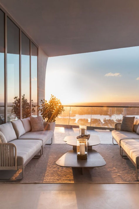 Billionaire Entrepreneur Buys $23.5M Penthouse through Social Media Penthouse Balcony, Two Story Penthouse, Dream Penthouse, Sunny Isles Beach Florida, Private Elevator, Wrap Around Balcony, Luxurious Mansion, My Manifestation, Duplex Penthouse