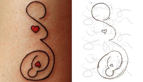 When Holly Steffen, 30, drew the image as her doula logo, she had no idea it would resonate with so many women. Lost Twin Tattoo, Miscarried Baby Tattoo, Miscarried Tattoo Ideas, Pregnancy Tattoo, Baby Angel Tattoo, Awareness Tattoo, Tattoos Infinity, Remembrance Tattoos, Tattoos Mandala