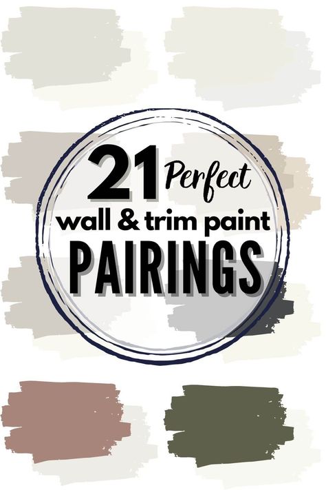 Wall And Trim Color Combinations, Light Walls Darker Trim, Farmhouse Trim, Paint Trim, Trim Paint Color, Wall Color Combination, Tan Walls, Trim Paint, Dark Trim