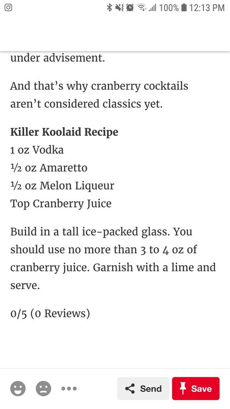 Killer Koolaid Cocktail, Long Island Iced Tea Recipe, Melon Liqueur, Cranberry Cocktail, Long Island Iced Tea, Alcohol Drinks, Tea Recipe, Drink Ideas, Adult Beverages