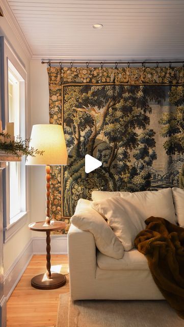 Tapestry Dining Room, Tapestry In Living Room, Hang Tapestry On Wall, Tapestry On Wall, Tapestry Living Room, Living Room Tapestry, I Accidentally, In The Meantime, What I Need