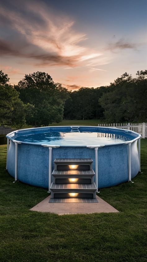 20 Above Ground Pool Steps Ideas – ToolzView Diy Pool Platform, Above Ground Pool Steps Ideas, Pool Steps Ideas, Above Ground Pool Stairs, Pool Platform, Above Ground Pool Steps, Inside Pool, Swimming Pool Decks, Swimming Pool Landscaping