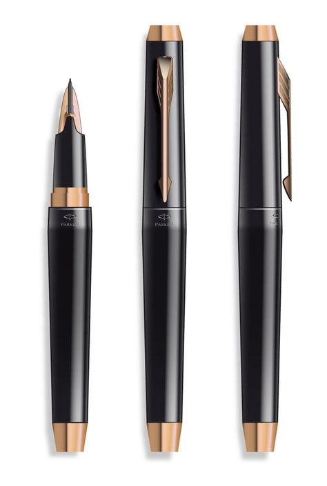 PARKER pen Ingenuity on Behance Parker Pens, Parker Fountain Pen, Pen Fountain, Parker Pen, Fine Writing Instruments, Luxury Pens, Pen Turning, Writing Accessories, Writing Utensils