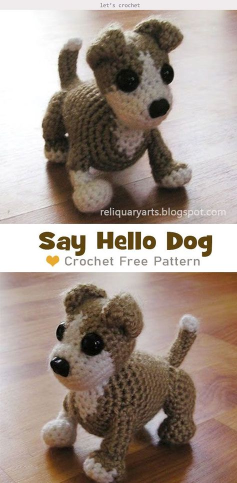 Crochet Staffy Dog Free Pattern, Pitbull Crochet Pattern Free, Crochet Pitbull Pattern, Crochet Pitbull Pattern Free, How To Crochet A Dog, Dog Crochet Free Pattern, Dog Amigurumi Free Pattern, Bull Crochet, Crochet Figures