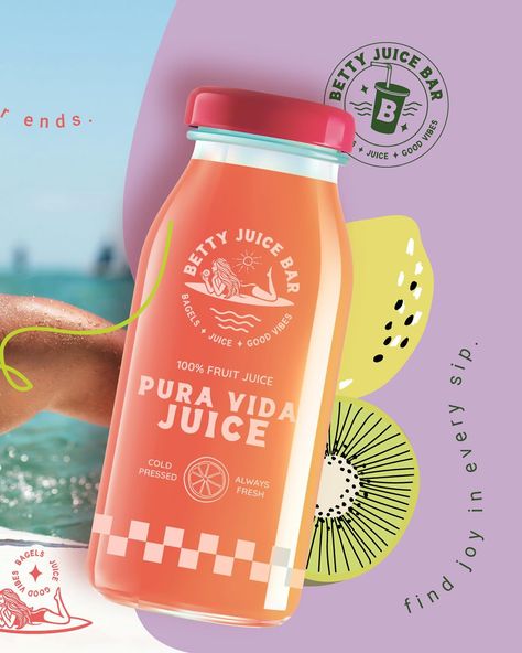 Here are some of the details for Betty Juice Bar. A “Betty Lifestyle” refers to a laid-back lifestyle that encompasses surfing, eco-friendly living, pura-vida philosophy, community and healthy living. My client used one round of revisions. I help brands grow by developing designs that are deeply rooted in the strategy work that comes first. If you are interested in finding out how I can help your brand connect better with your audience, please fill out an inquiry at the link in my bio. 🫶🏻 ... Juice Bar Branding, Smoothie Branding, Spa Interior Design, Juice Branding, Font Shop, Vegan Drinks, Spa Interior, Drinks Brands, Money Makers