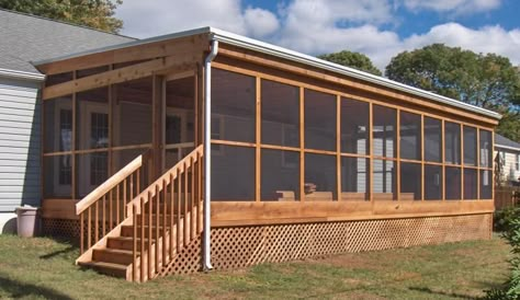 Enclosed backyard deck... I want to have one because when it storms I love to watch them... Simple Screened In Porch, Gazebos Ideas Backyard, Gazebos Ideas, Enclosed Backyard, Enclosed Decks, Enclosed Gazebo, Screened Patio, Screened Porch Designs, Screened Porches