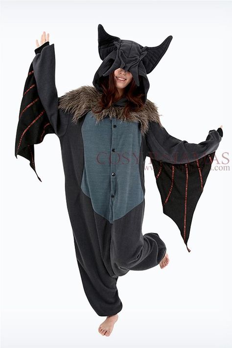 Bat onesie. Bat Onesie, Bat Costume, Animal Onesie, Animal Costumes, Onesie Pajamas, Anime Costumes, Grunge Style, Visual Kei, Adult Costumes