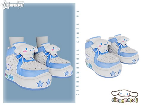 Cinnamoroll Back To School Collection - Cinnamoroll Shoes V1 [9/17 Items] | Patreon Betty Boop Sims 4 Cc, Cinnamoroll Shoes, Sims 4 Sanrio Cc, Sims Lookbook, Sims Outfits, Sims 4 Hair Male, Sims 4 Cheats, Japanese Socks, Sims 4 Anime