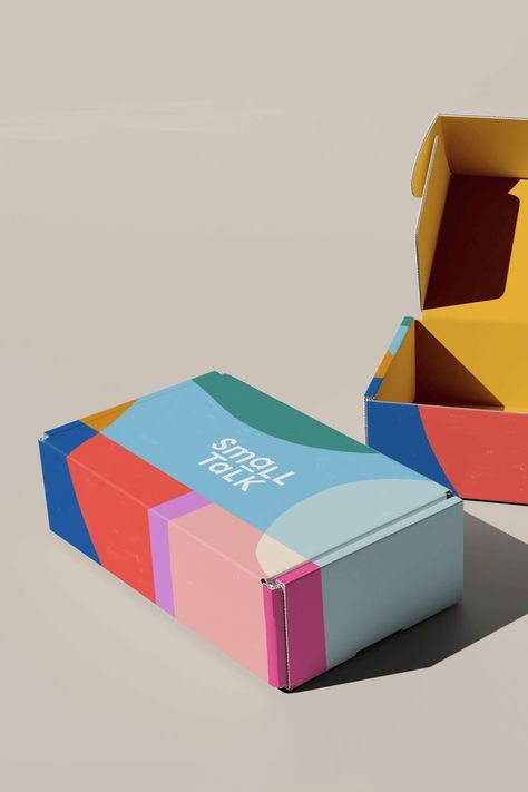 colorful packaging design Kids Package Design, Subscription Box Packaging, Shoe Box Design, Subscription Box Design, Kids Packaging, Packaging Concept, Product Development Process, Subscription Boxes For Kids, Toy Packaging