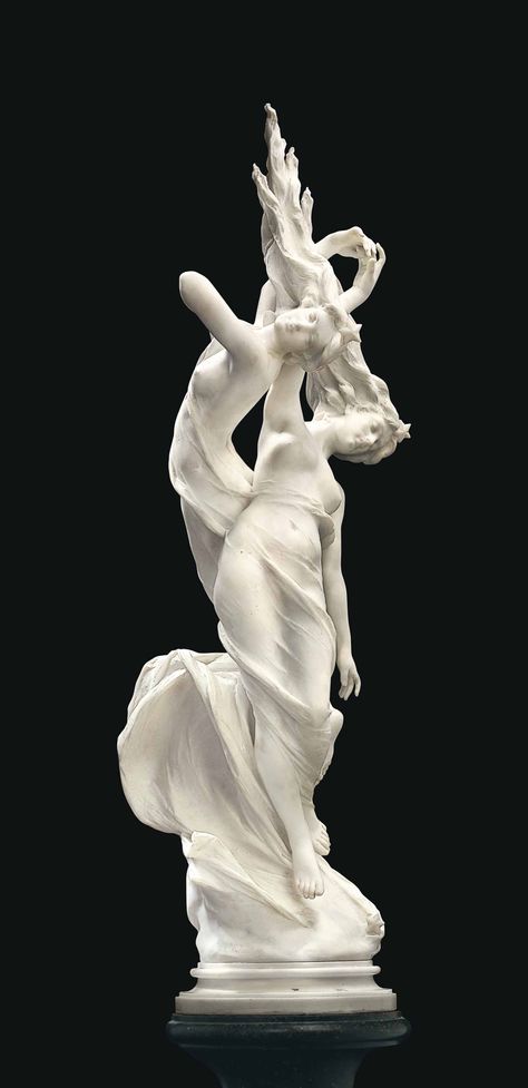 VITTORIO CARADOSSI (ITALIAN, 1861-1918) | Shooting Stars | 19th Century, Sculptures, Statues & Figures | Christie's Italian Statues, Italian Sculpture, Mermaid Sculpture, Greek Beauty, Art Humor, Classic Sculpture, Greek Statues, Architectural Sculpture, Cement Art