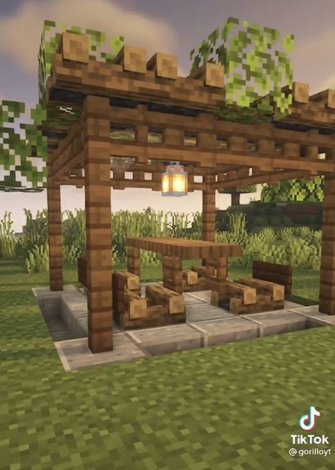 Minecraft Outside Decor, Minecraft Outdoor Decor, Minecraft Outdoor, Legendary Armor, Cool Skins, Minecraft Garden, Minecraft Decoration, Rumah Minecraft Sederhana, Minecraft Structures