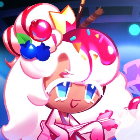 Parfait Cookie Pfp, Parfait Cookie Run Kingdom, Cro Icons, Parfait Cookie, Kingdom Fanart, Cookie Parfait, Pfp Material, Cookierun Kingdom, Cookie Kingdom