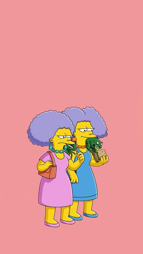 Patty And Selma The Simpsons, Patty Selma Costume, Patty And Selma Tattoo, Patty And Selma, Morgan Tattoo, Simpsons Costumes, Festivus For The Rest Of Us, Simpsons Tattoo, Simpson Wallpaper Iphone