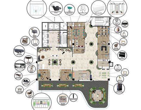 N.C.P Rehab Center :: Behance Office Space Planning, Plan 2d, Space Division, Rehab Center, Rehabilitation Center, Architecture Design Sketch, Recreation Centers, Design Center, Architecture Plan