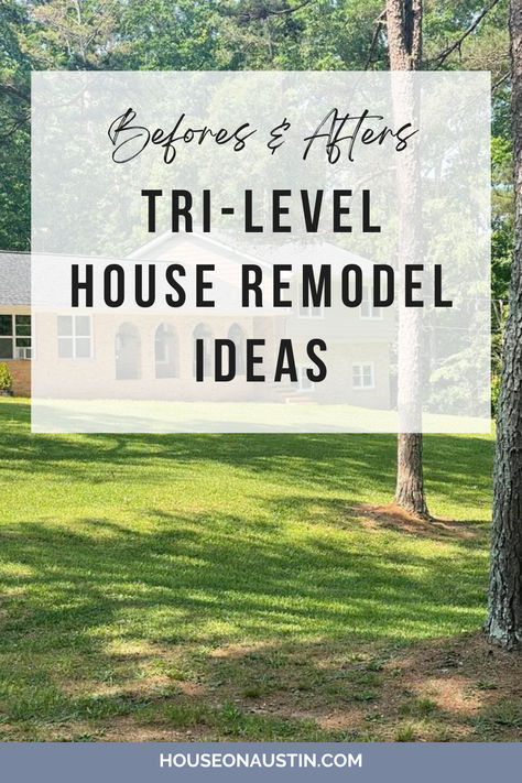 Tri-level homes can be a challenge to update, given their outdated floor plans and closed and boxy layouts. See this tri-level house remodel to gain ideas for your own home renovations. Tri Level House Interior Remodel Layout, Mid Century Tri Level, Trilevel Interior Design, Tri Level Remodel Interior Layout, Tri Level Remodel Exterior, Modern Raised Ranch, Split Level Makeover, Updated Split Level Exterior, Split Level Exterior Remodel